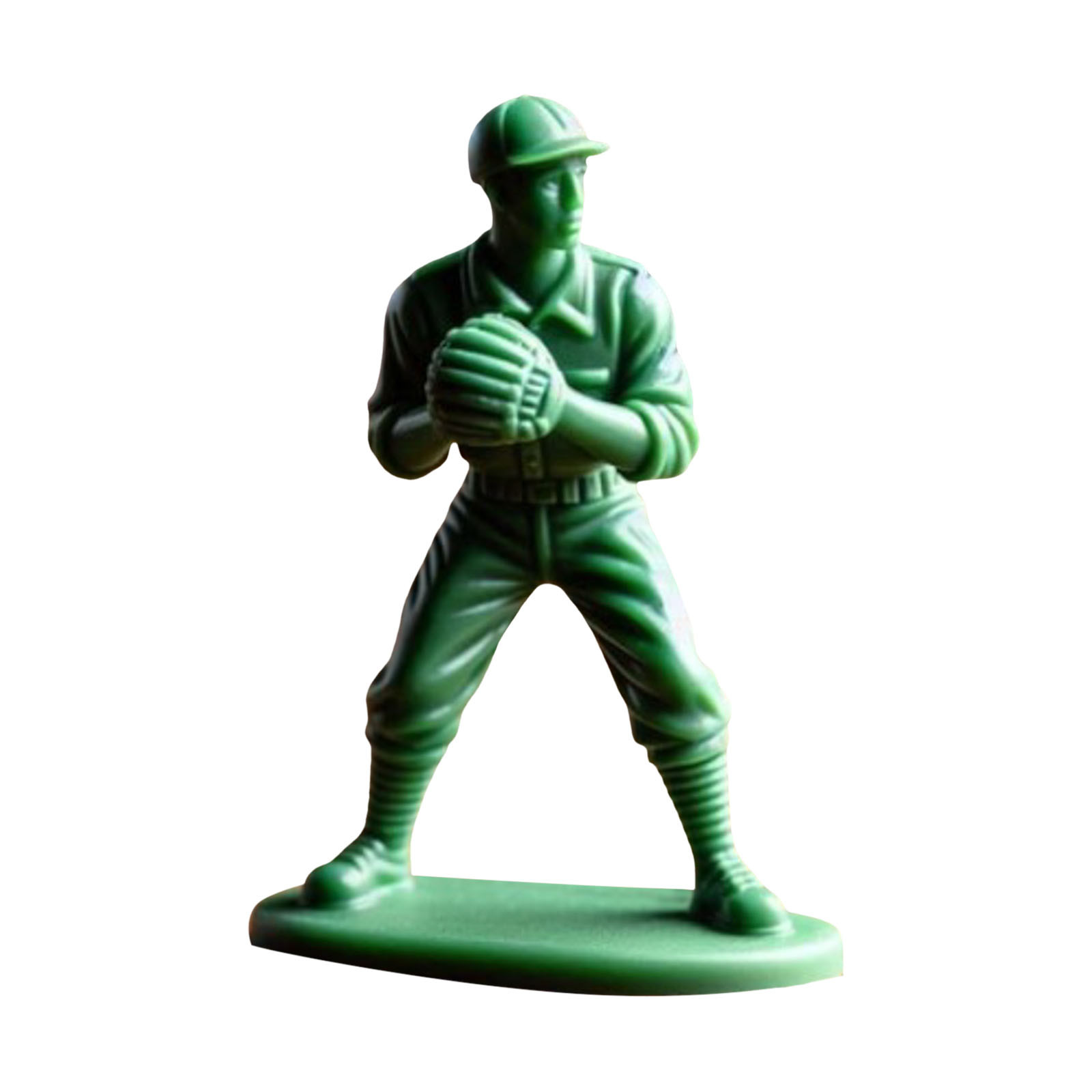 thumbnail image 2 of Interesante Soldado de Béisbol Verde Personaje Juguete Clásico Conjunto Estatua Jugador de Béisbol Novedad Mini Soldado Estatua Adecuado para la Decoración del Hogar Escritorio, 2 of 2